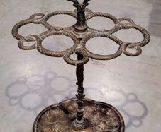 Art noveau brass umbrella stand