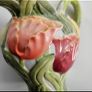 Vintage Fitz & Floyd Omnibus ceramic tulip pitcher 64oz Image 9