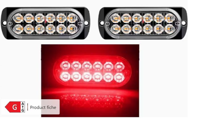 2pcs 20 LED  Lights - 18 kinds of Modes ,Back / Side Lighting