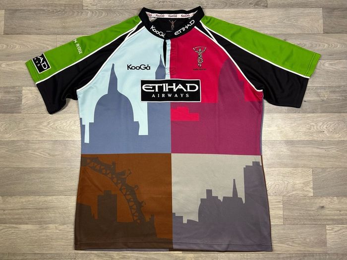 Vintage 2010 Harlequins Rugby London Jersey Shirt Mens 4XL
