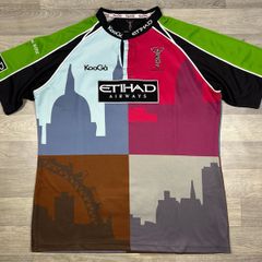 Vintage 2010 Harlequins Rugby London Jersey Shirt Mens 4XL