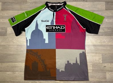 Vintage 2010 Harlequins Rugby London Jersey Shirt Mens 4XL