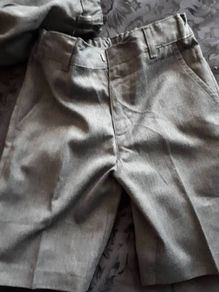 Grey short leg school trousers x 2