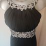 Quiz black embroidered maxi dress Perfect condition size UK10 EU38 Postage included Image 2