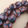 Venetian Style Floral Glass Bead Necklace Strands Antique Design Image 4