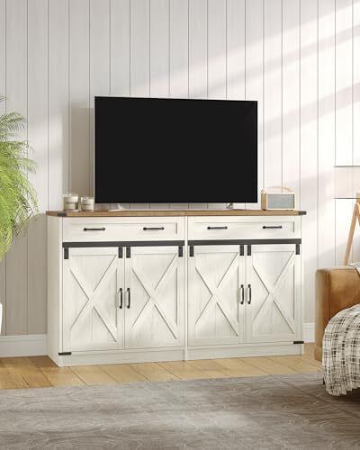 Sideboard, Buffet Cabinet with 2 Drawers, 4 Doors