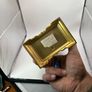 Rhythm Vintage Tempus Fugit Brass Table Clock, Working order Image 6