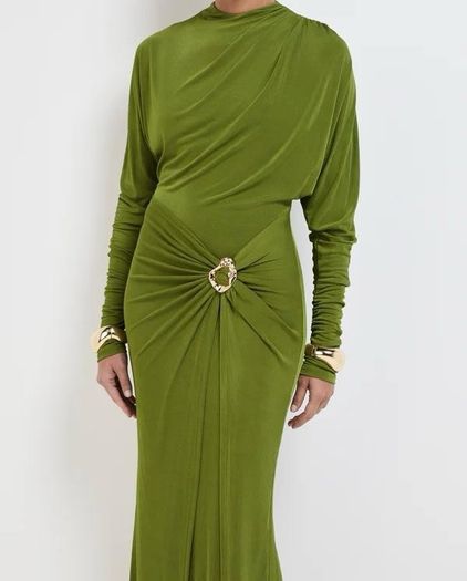 Sheike Green maxi occasion dress
