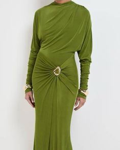 Sheike Green maxi occasion dress