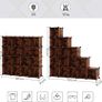 _16 cube shelf system, shoe shelf, DIY cube shelf, stackable, plug-in shelf made of PP plastic, cloakroom, room divider, for bedroom, office, vintage brown Image 3