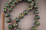 Antique Venetian Style Gabri Eyes &amp; Chevron Glass Beads Necklace Strands