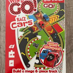 Bookoli Wind and Go! Race Cars with Jigsaw Track Set