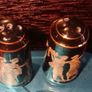 Vintage Greek Salt And Pepper Shakers. Image 3