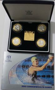 2002 Commonwealth Games Manchester Silver Proof coin set