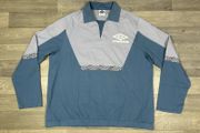 Umbro Retro Drill Top Sweatshirt Mens Medium