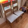 6 solid oak dining chairs Image 2