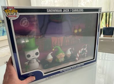 funko pop deluxe moment snowman jack - the nightmare before Christmas