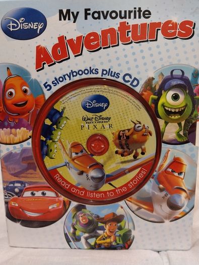 Disney My Favourite Adventures, 5 read along hardback storybooks and cd set
