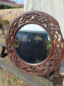 Large Vintage Syroco Resin Mirror