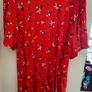 New Look Maternity Red with White and Black Flowers Short Sleeve Top Image 2
