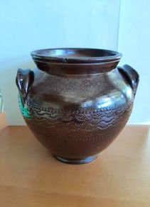 Vintage glaze jar