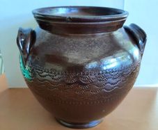 Vintage glaze jar