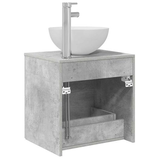 Wall-Mounted Sink Vanity Set With 2 Drawers