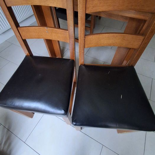 Solid wood kitchen table and chairs