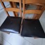 Solid wood kitchen table and chairs Image 5