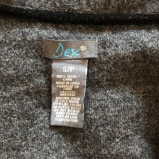 Grey wool cardigan from Dex