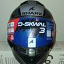 Shark D skwal 3 Helmet grey and blue Image 5