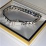 Vintage Sterling Silver Cuban Link Bracelet Image 8
