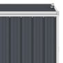 Triple Garbage Bin Shed Anthracite 213x81x121 cm Steel Image 5