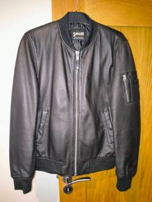 Schott leather bomber