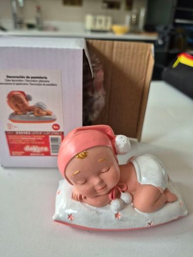 baby girl cake topper ornament