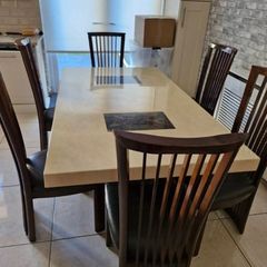 Marble Top Dining Table