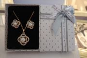 Gold Plated Pendant &amp; Earrings Set