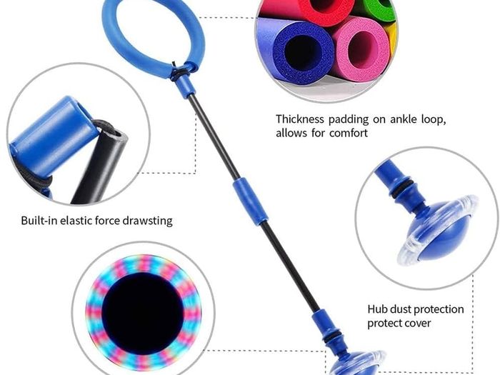 Swing Wheel with Light Wheel, Children's Flashing Jump Ring, Children's Flashing Jump Ring, Foot Gyro, Jumping Ball, Flashing Foldable Flash Jumping Ball, Flashing Jump Ball