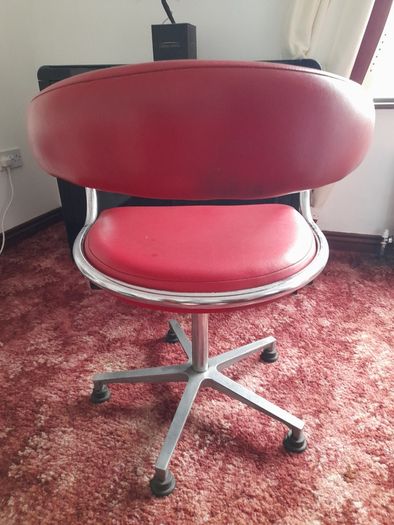 Red Leather Swivel Chair/s