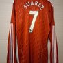 Liverpool Jersey. Official Adidas Liverpool FC Mens Home Jersey.Suarez Name and Number Set.  Authentic Original From From 2012. Not A Modern Day Remake. Image 2
