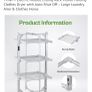 Tarrapu 3-Tier Heated Electric Clothes Airer with Cover & Smart Timer Image 9