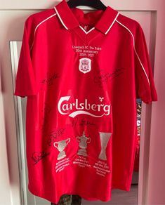 liverpool signed shirt