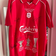 liverpool signed shirt
