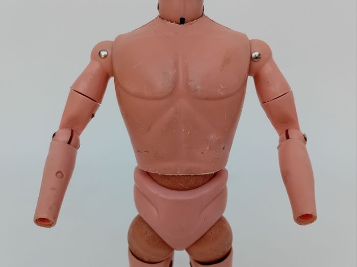 Palitoy Action Man Blonde Flocked Hair Painted Eyes Figure