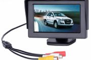 4.3 inch TFT LCD Car Monitor Car Reverse Parking monitor with 2 video input for Rear view Camera DVD