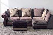 Corner sofa +footstool