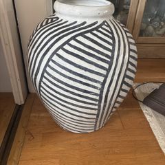 Large extremely heavy pottery vessel