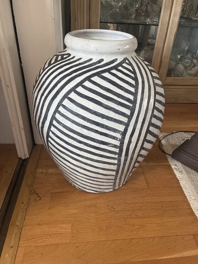 Large extremely heavy pottery vessel