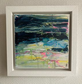 Valentines Gift Framed Original Abstract Painting Original Landscape Gift
