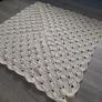Stunning handmade cream christening blanket Image 3